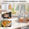 Fish Spatula Stainless Steel, 2Pcs Large Fish Turner Spatula,Stainless Fish