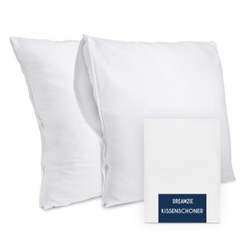 Dreamzie Cushion Protector 65 x 65 cm – Set of 2 – Cushion Cover Waterproof and Oeko-Tex – Pillow Protective Cover Sweating with Zip