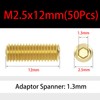 ORANXIN M2.5 x 12 mm 50 Pieces Hex Socket Grub
