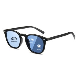 Cyxus Blue Light Filter Sunglasses Men Women Classic Polarised Sunglasses Outdoor UV 400 for Driving Fishing Travel P1171, 02-blue/colour change