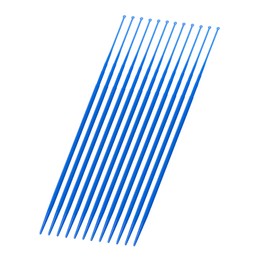 Biologix 100Pcs 1ul Disposable Inoculating Loop, Gamma Sterile Plastic Sampling Rod, Blue Polypropylene Inoculation Tool for Cell Biology and Scientific Lab Supplies, Aseptic Reusable Package