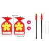 AMONIDA Bird Feeder, 2pcs Plastic Hummingbird Feeder Garden Outdoor Mini