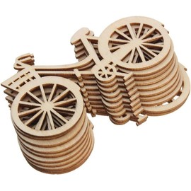 10Pcs Wooden Bicycle Bike Cutout Veneers Slices, DIY Crafting Ornament Theme, Holiday Decorations Holiday Decoration Sets Party, Decorations Table Party Decoration, Bike Decorations for Home