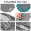 HI NINGER camping cutting board, Collapsible Chopping Board with Colander,
