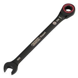 Draper 03879 Expert HI-TORQ Metric Ratchet Combination Spanner, 8mm, Black