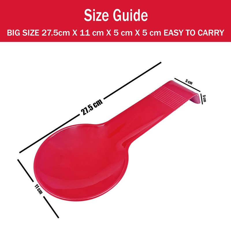 Plastic Spoon Rest for Kitchen Dishwasher Safe Resting Cooking Spoons