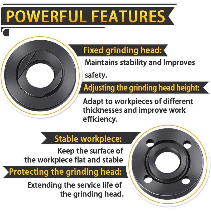 9PCS Angle Grinder Nut Angle Grinder Flange Wrench, Premium Flange