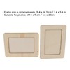 3Set DIY Wooden Picture Frame Making Kit Unfinished Solid Wood