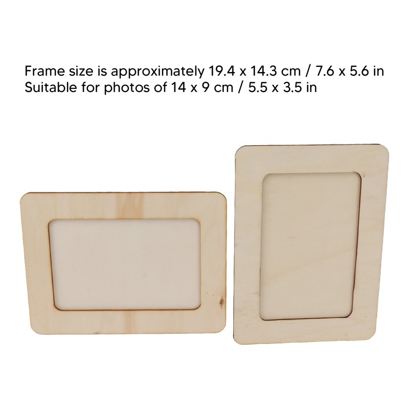 3Set DIY Wooden Picture Frame Making Kit Unfinished Solid Wood