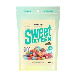 Confiserie Mondoux Inc Mondoux Sweet Sixteen Vegan Sour Mix, 350g/12.3 oz., Bag