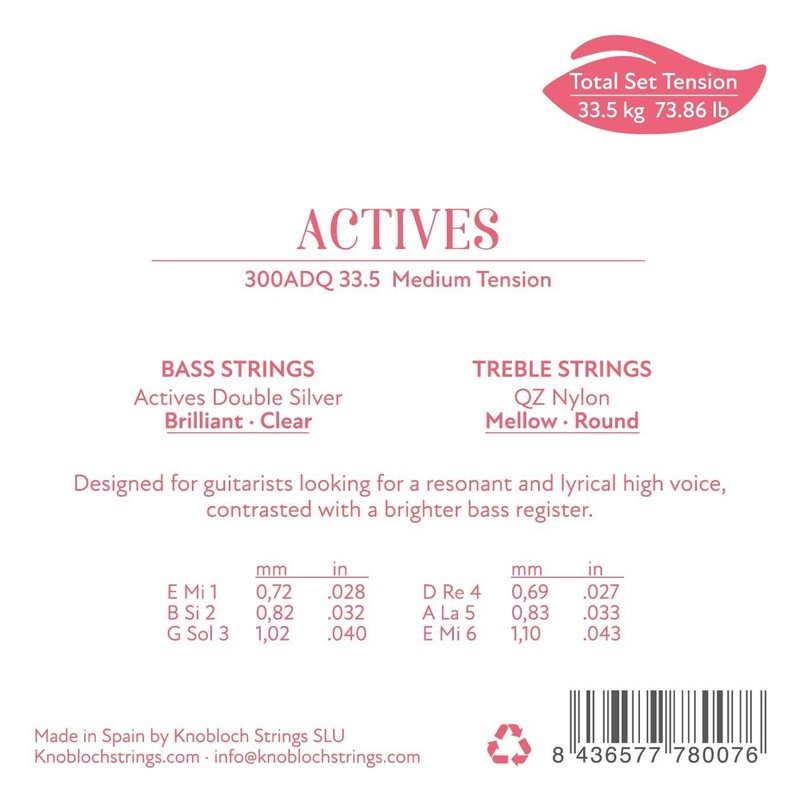 Knobloch 300ADQ Active QZ Nylon - Classical Guitar - Medium