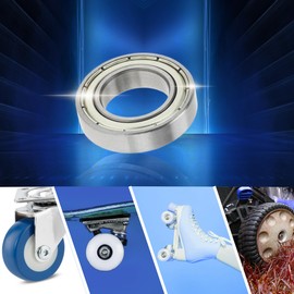 ACROPIX 6903ZZ Deep Groove Ball Bearings P5 17x30x7mm Lubricated Bearings Double Metal Seal Silver Tone Scooter Skateboard Wheel - Pack of 5