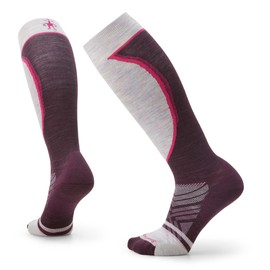Smartwool Womens Ski Targeted Cushion Over the Calf Socks S Bordeaux