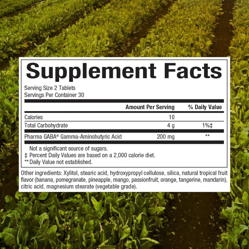 Natural Factors Natural Factors Stress-Relax Chewable Gaba 100 milligrams, Tropical