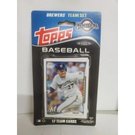 2014 Topps Baseball Milwaukee BREWERS Team Set Blister Pack 17 cards