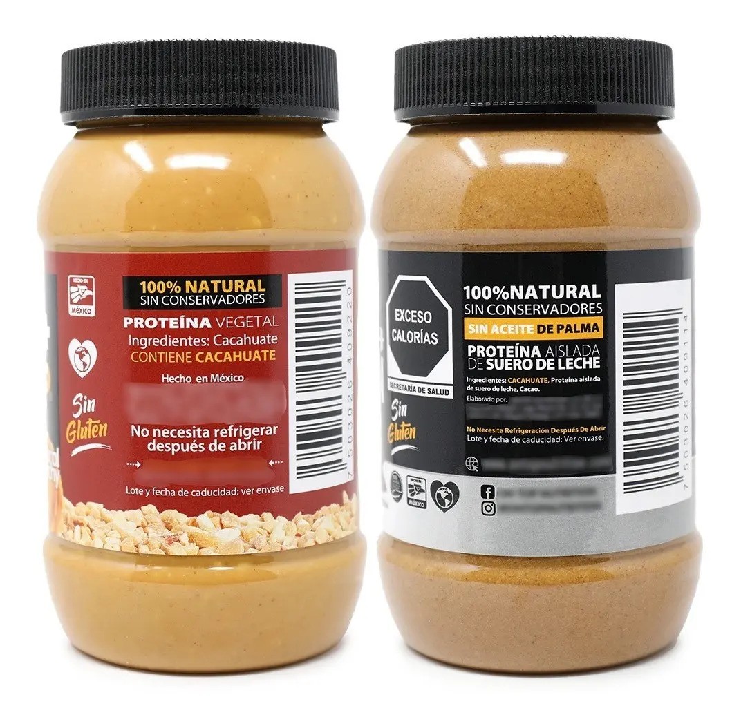 2 Pack Crema De Cacahuate Crunchy  Cacao Whey Protein Iso