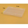 Clear Plastic Storage Box, Flat Case Holder for Beads/Tools/Letters/Papers，Flat box