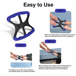 Cozioz Liberty Lift Assist Standing Aid, Portable Transfer Aid Bar with Non-Slip Grip Handles for Elderly, Senior, Bariatric, or Disabled Individuals, Caregiver & Nurse Support, Daily Assistance Present