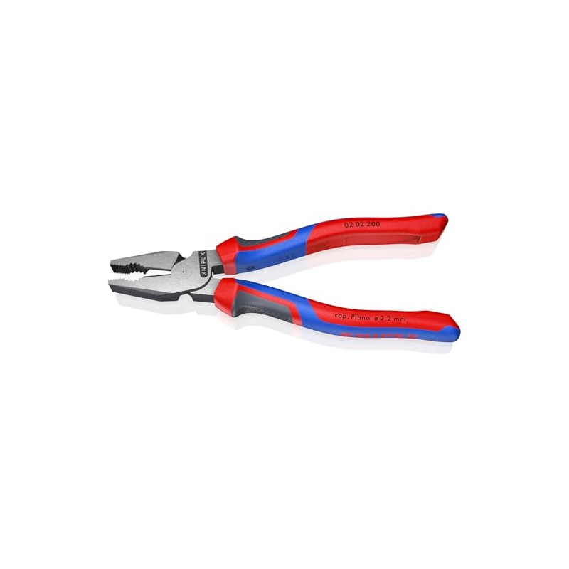 KNIPEX Herramientas - Alicates combinados de alto apalancamiento, multicomponente (202200),