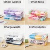 Sooez 6 Pack Pencil Box, Hard Pencil Boxes for School