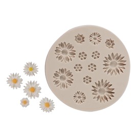 GisWell Blumen Kuchen Fondant Formen, Blumen Silikonform, Fondant Silikon Formen, Blätter 3D Blume, Kerzen Formen Silikon Blumen, für Kuchen, Schokolade, DIY Backzubehör