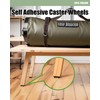 Self Adhesive Caster Wheels, Appliance Rollers for Kitchen Appliances, 2.4