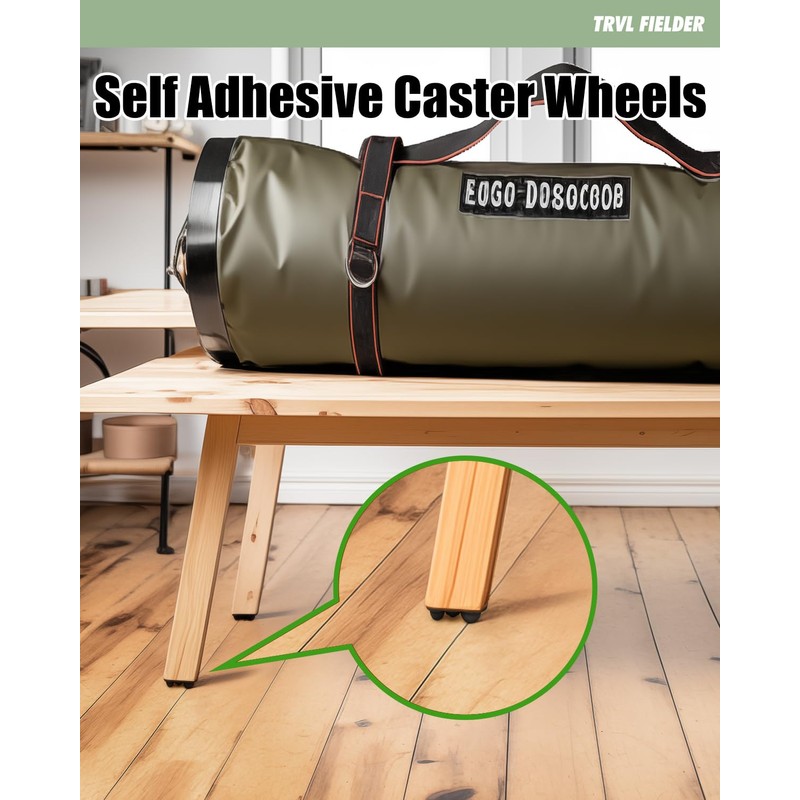 Self Adhesive Caster Wheels, Appliance Rollers for Kitchen Appliances, 2.4