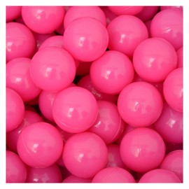 LittleTom 50 Balls for Ball Pit 5.5 cm Baby Balls Plastic Balls Baby Play Balls Pink