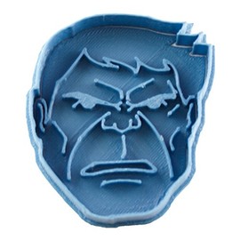 Cuticuter Superheroes Hulk Cookie Cutter, Blue, 8 x 7 x 1.5 cm