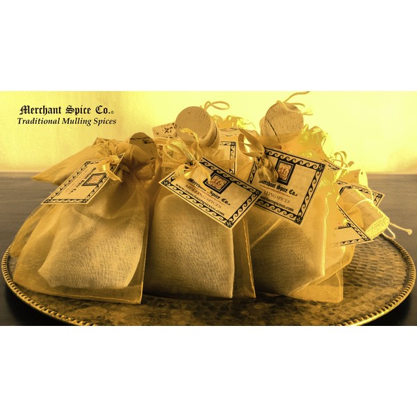 Exotic Mulling Spices from the Gift Set Collection by Merchant Spice Co. (3 mulling spice bags)
