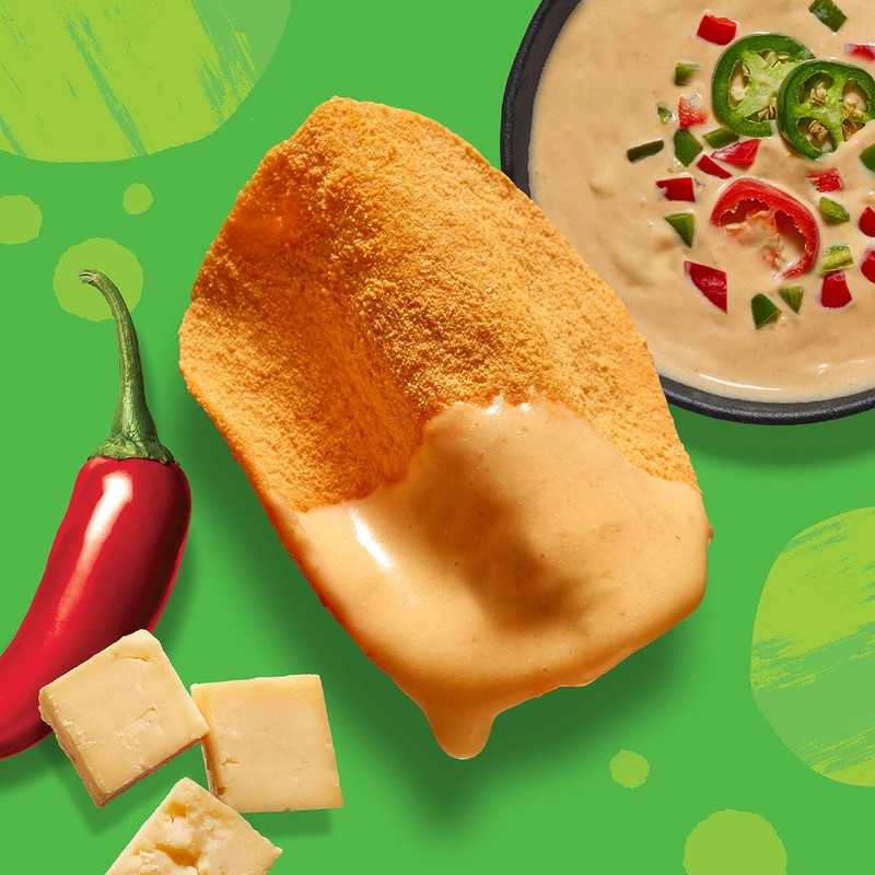 WILDE Protein Chips Spicy Queso, Thin and Crispy High Protein