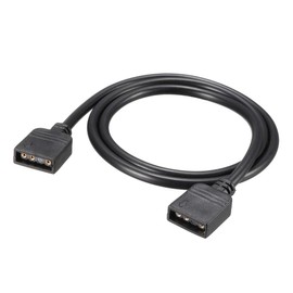 uxcell ARGB Splitter Cable Female to Female 3 Pin Extension Connector Cord Wire for 5050 3528 LED Light Strips 50cm Length