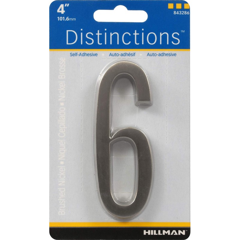 Distinctions by Hillman 843286 4-Inch Die Cast Self-Adhesive House Address