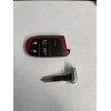 DODGE CHRYSLER JEEP SRT RED KEY SHELL 5 BUTTON WITH