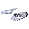 Pair Chrome Front Fog Light Cover Lamp Trims Paste Mounting