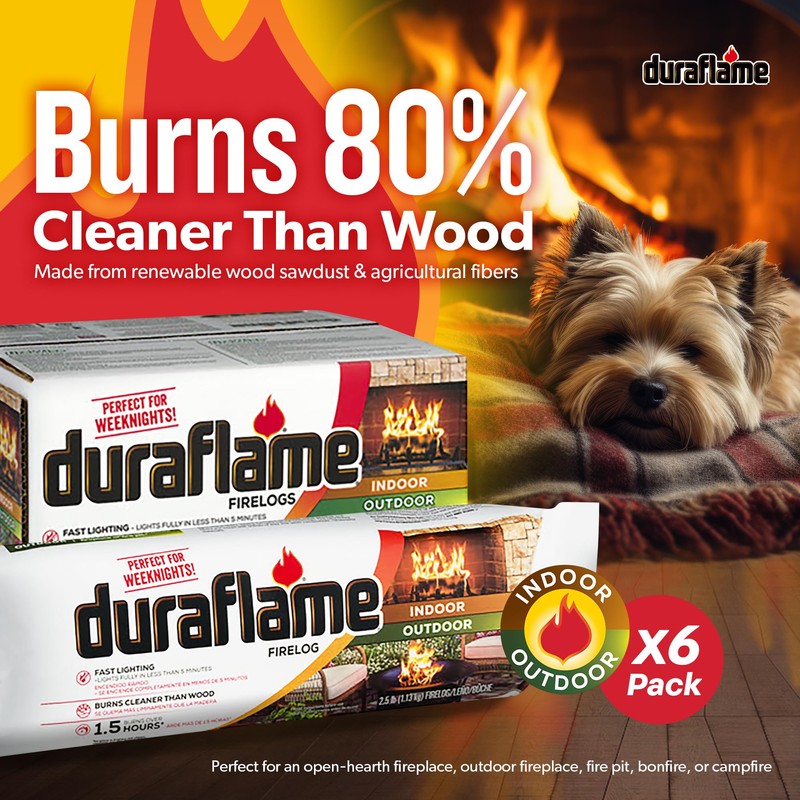 Duraflame 2.5-lb 1.5-Hour Burn Indoor/Outdoor Firelog (12-Count) - Perfect Fire-Log