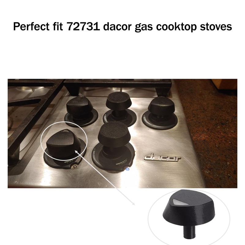 meeeyya 5Pcs Knobs Compatible with Dacor Cooktop Knob Replace Compatible