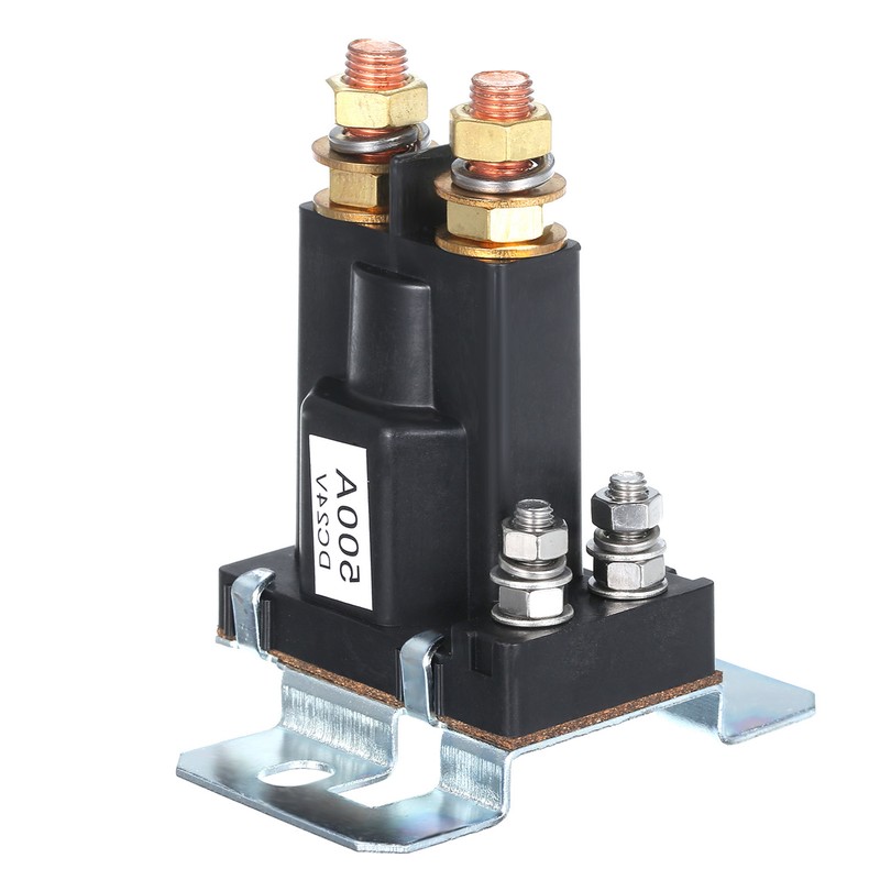 Portable 24V 500A Large Current DC Relay Dual Cells Isolator