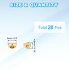 PATIKIL 20 Pcs Earring Backs, 14K Gold Locking Earring Backs