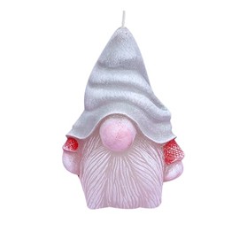 Skurrile Zwergkerze Weihnachtsdekorationen Hausdekorationen Weihnachtskerze (Grau)