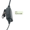 BVMAG 1 Pin Walkie Talkie Earpiece Headset with PTT Mic