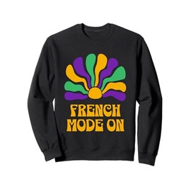 Mardi Gras Carnival Beads New Orleans French Festival Parade Sweatshirt