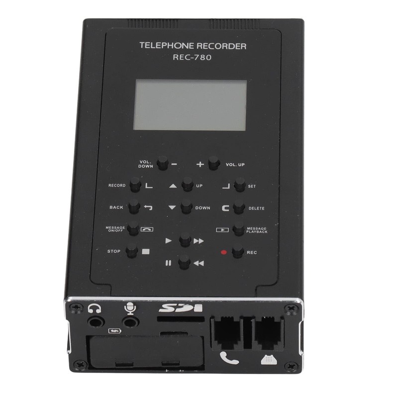 Telephone Recorder, Built-in 32GB Storage, Mini Automatic Telephone Recording Device,