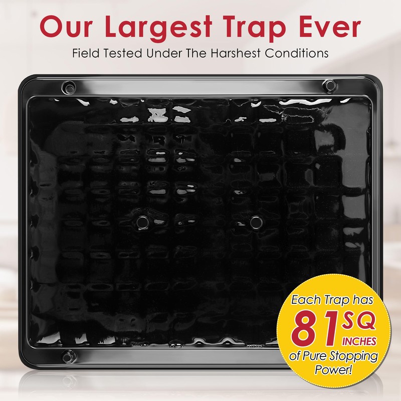 Qualirey 8 Pack Jumbo Rat & Mouse Glue Traps, 11.8