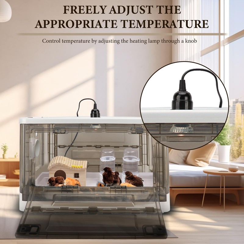 Chick Brooder,Fan Ventilation Circulation Design,Brooder Box for Chicks,Brooder Heater Warms
