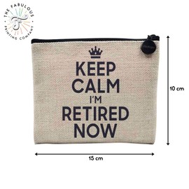 Tasche aus Leinen – Kollektion Keep Calm Parodie England Großbritannien – Kosmetiktasche aus Leinen in Leinenoptik – Kulturbeutel – Geldbörse, Entfernen, 15 x 10 cm, Kosmetiktasche