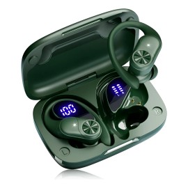 Bmani T60 Audfonos Inalmbricos Bluetooth,con Doble LED Pantalla Digital y Micrfono de Cancelacion Ruido Usar 80 Horas Auriculares de IPX7 Cmodo...    