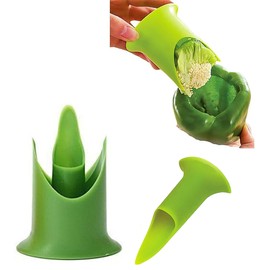 2 pcs Pepper Corer Twist to Core & Seed Stuffed Bell Chili Jalapeno Cut Small