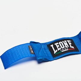 LEONE 1947 AB705/35BL Boxing Vantage [HAND WRAPS] Telescopic Type Velcro Closure, Normal Size, 9.8 ft (3.5 m), Blue