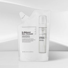 Doctor Different Dr. Different Mildly Acidic Hypoallergenic Zero Cleanser Medium to Dry 200ml Refill / 닥터디퍼런트 약산성 저자극 제로 클렌저 중건성 200ml 리필